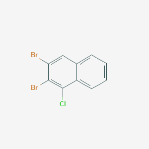 molecular formula C10H5Br2Cl B14354642 2,3-Dibromo-1-chloronaphthalene CAS No. 92844-83-2