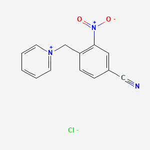 1-[(4-Cyano-2-nitrophenyl)methyl]pyridin-1-ium chloride