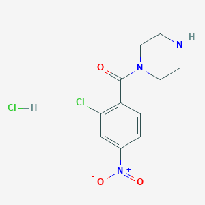 (2-Chloro-4-nitrophenyl)(piperazin-1-yl)methanone hydrochloride