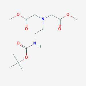 molecular formula C13H24N2O6 B1435469 Dimethyl 2,2'-((2-((tert-butoxycarbonyl)amino)ethyl)azanediyl)diacetate CAS No. 212143-39-0