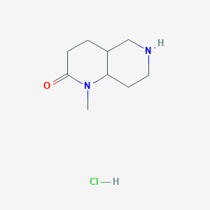 molecular formula C9H17ClN2O B1435470 1-Methyloctahydro-1,6-naphthyridin-2(1H)-one hydrochloride CAS No. 848410-29-7
