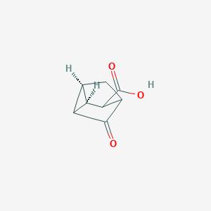 molecular formula C8H8O3 B1435474 (1R,2S,3S,4S,6R)-rel-5-Oxotricyclo[2.2.1.02,6]heptane-3-carboxylic Acid CAS No. 52730-40-2