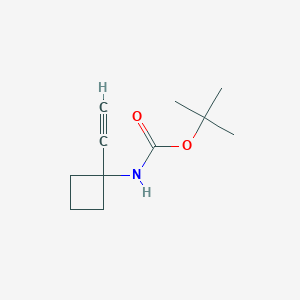 molecular formula C11H17NO2 B1435477 N-Boc-1-ethynylcyclobutanamine CAS No. 1268810-16-7