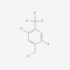molecular formula C8H4ClF5 B1435484 1-(Chloromethyl)-2,5-difluoro-4-(trifluoromethyl)benzene CAS No. 1803585-20-7