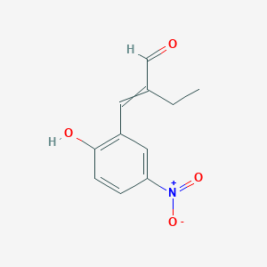 2-[(2-Hydroxy-5-nitrophenyl)methylidene]butanal