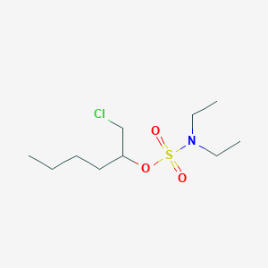 1-Chlorohexan-2-yl diethylsulfamate