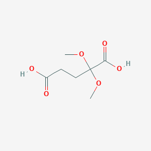 2,2-Dimethoxypentanedioic acid