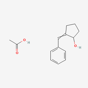 Acetic acid;2-benzylidenecyclopentan-1-ol