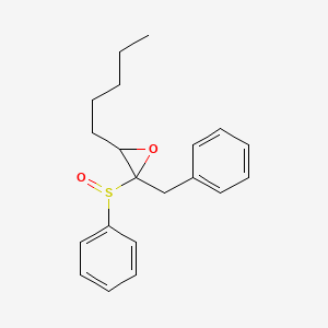 2-(Benzenesulfinyl)-2-benzyl-3-pentyloxirane