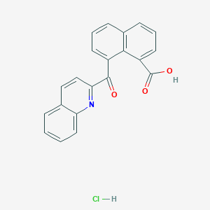 8-(Quinoline-2-carbonyl)naphthalene-1-carboxylic acid;hydrochloride