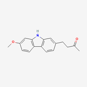 4-(7-Methoxy-9H-carbazol-2-YL)butan-2-one