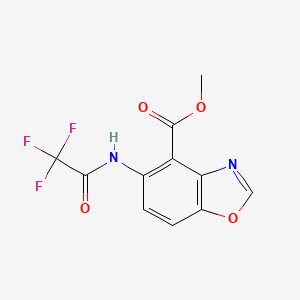 Methyl 5-(2,2,2-trifluoroacetamido)-1,3-benzoxazole-4-carboxylate