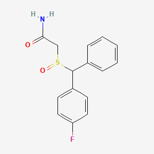 2-[(4-Fluorophenyl)(phenyl)methanesulfinyl]acetamide