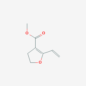 molecular formula C8H10O3 B143551 Methyl 5-ethenyl-2,3-dihydrofuran-4-carboxylate CAS No. 131905-79-8