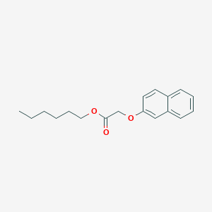 molecular formula C18H22O3 B14355111 Hexyl [(naphthalen-2-yl)oxy]acetate CAS No. 94265-24-4