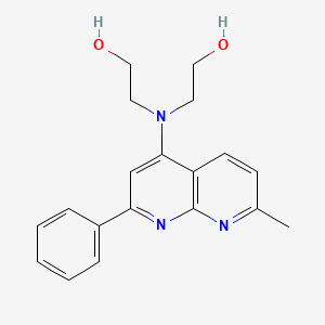 2-[2-Hydroxyethyl-(7-methyl-2-phenyl-1,8-naphthyridin-4-yl)amino]ethanol