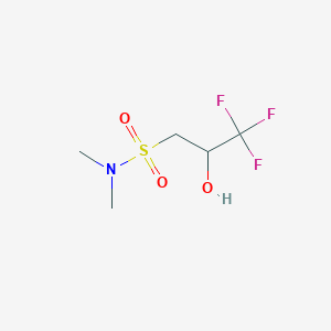 molecular formula C5H10F3NO3S B1435516 3,3,3-trifluoro-2-hydroxy-N,N-dimethylpropane-1-sulfonamide CAS No. 1803571-39-2