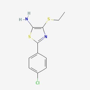 2-(4-Chlorophenyl)-4-(ethylsulfanyl)-1,3-thiazol-5-amine