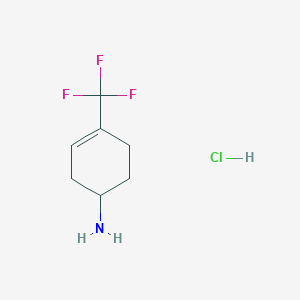 molecular formula C7H11ClF3N B1435520 4-(Trifluoromethyl)cyclohex-3-en-1-amine hydrochloride CAS No. 1803580-73-5