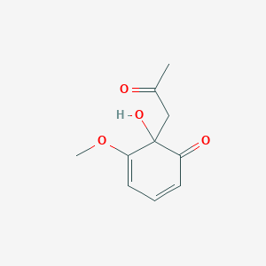 6-Hydroxy-5-methoxy-6-(2-oxopropyl)cyclohexa-2,4-dien-1-one