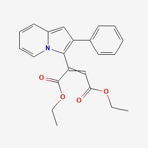 Diethyl 2-(2-phenylindolizin-3-yl)but-2-enedioate