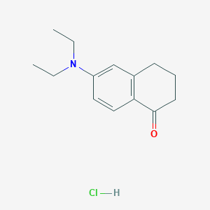 6-(diethylamino)-3,4-dihydro-2H-naphthalen-1-one;hydrochloride