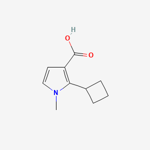 molecular formula C10H13NO2 B1435528 2-cyclobutyl-1-methyl-1H-pyrrole-3-carboxylic acid CAS No. 1803597-67-2