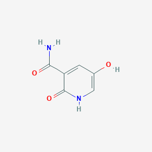 molecular formula C6H6N2O3 B1435531 3-Pyridinecarboxamide, 1,2-dihydro-5-hydroxy-2-oxo- CAS No. 37747-23-2