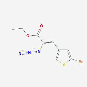 Ethyl 2-azido-3-(5-bromothiophen-3-yl)prop-2-enoate