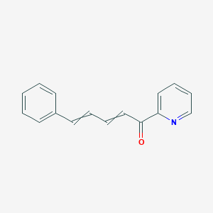 5-Phenyl-1-(pyridin-2-YL)penta-2,4-dien-1-one