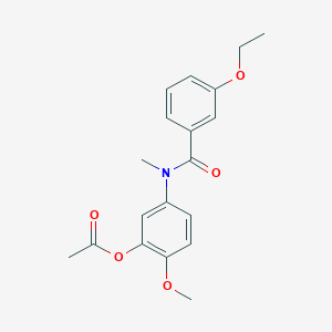 5-[(3-Ethoxybenzoyl)(methyl)amino]-2-methoxyphenyl acetate