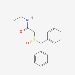 2-(Diphenylmethanesulfinyl)-N-(propan-2-yl)acetamide