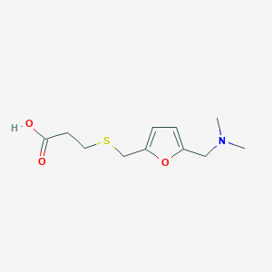 3-[({5-[(Dimethylamino)methyl]furan-2-yl}methyl)sulfanyl]propanoic acid