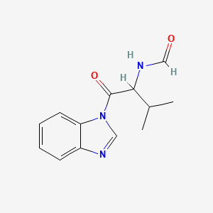 N-[1-(1H-Benzimidazol-1-yl)-3-methyl-1-oxobutan-2-yl]formamide