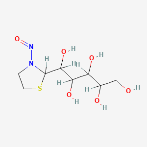 2-(1,2,3,4,5-Pentahydroxypentyl)-N-nitrosothiazolidine