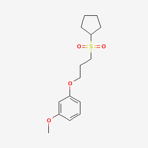 1-[3-(Cyclopentanesulfonyl)propoxy]-3-methoxybenzene