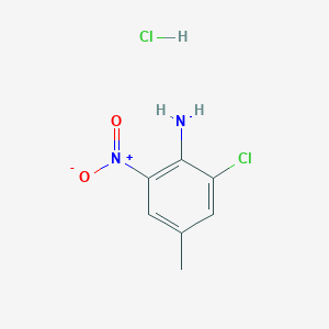 molecular formula C7H8Cl2N2O2 B1435554 2-Chloro-4-methyl-6-nitroaniline hydrochloride CAS No. 1803609-24-6