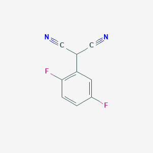 molecular formula C9H4F2N2 B1435559 2-(2,5-二氟苯基)丙二腈 CAS No. 1803594-74-2