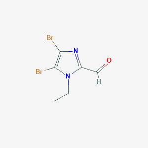B1435586 4,5-dibromo-1-ethyl-1H-imidazole-2-carbaldehyde CAS No. 2060035-12-1