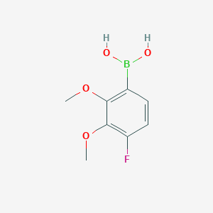 molecular formula C8H10BFO4 B1435596 2,3-Dimethoxy-4-fluorophenylboronic acid CAS No. 2121512-88-5