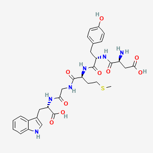 molecular formula C31H38N6O9S B1435599 缩胆囊素八肽 (1-5)（脱硫） CAS No. 121880-96-4