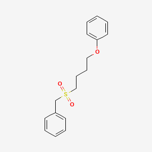 [(4-Phenoxybutane-1-sulfonyl)methyl]benzene