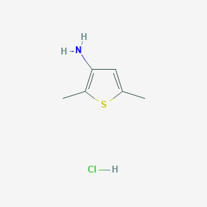 molecular formula C6H10ClNS B1435602 2,5-二甲基噻吩-3-胺盐酸盐 CAS No. 854628-35-6