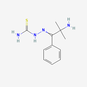 2-(2-Amino-2-methyl-1-phenylpropylidene)hydrazine-1-carbothioamide