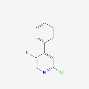 molecular formula C11H7ClFN B1435606 2-氯-5-氟-4-苯基吡啶 CAS No. 1807238-41-0