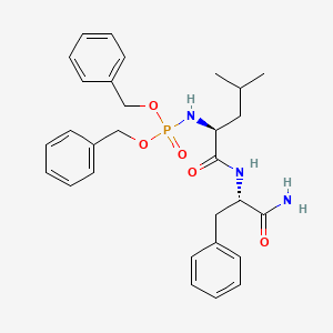 N-[Bis(benzyloxy)phosphoryl]-L-leucyl-L-phenylalaninamide