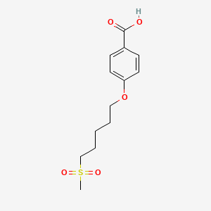 4-{[5-(Methanesulfonyl)pentyl]oxy}benzoic acid