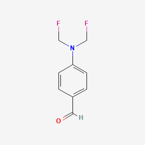 4-[Bis(fluoromethyl)amino]benzaldehyde