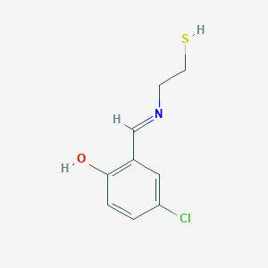 4-Chloro-6-{[(2-sulfanylethyl)amino]methylidene}cyclohexa-2,4-dien-1-one