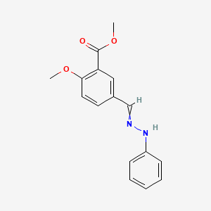 Methyl 2-methoxy-5-[(2-phenylhydrazinylidene)methyl]benzoate